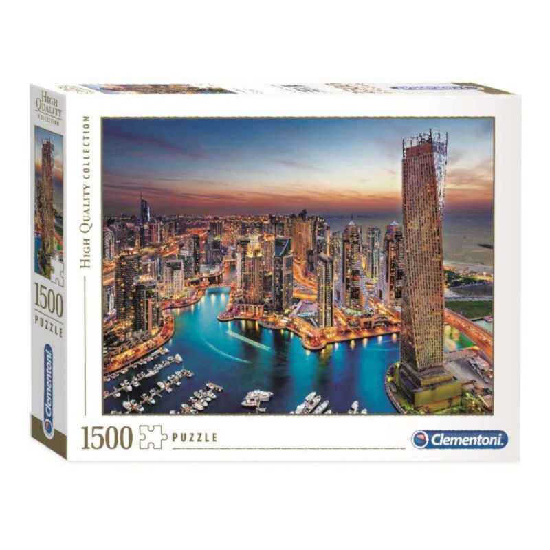 Puzzle 1500 piezas Dubái - ciudad emirato de los Emiratos Árabes Unidos - Clementoni -