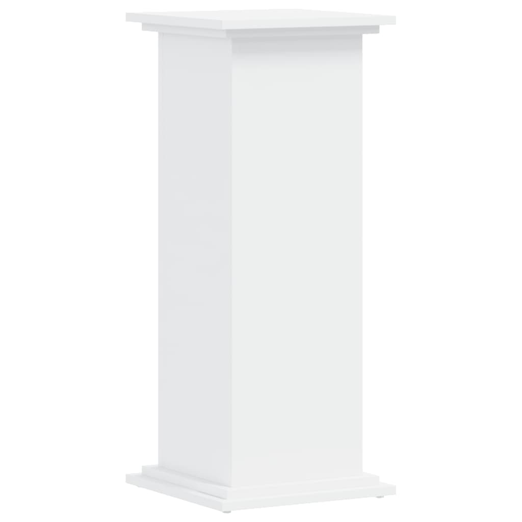 vidaXL Soportes para plantas madera de ingeniería blanco 33x33x80 cm