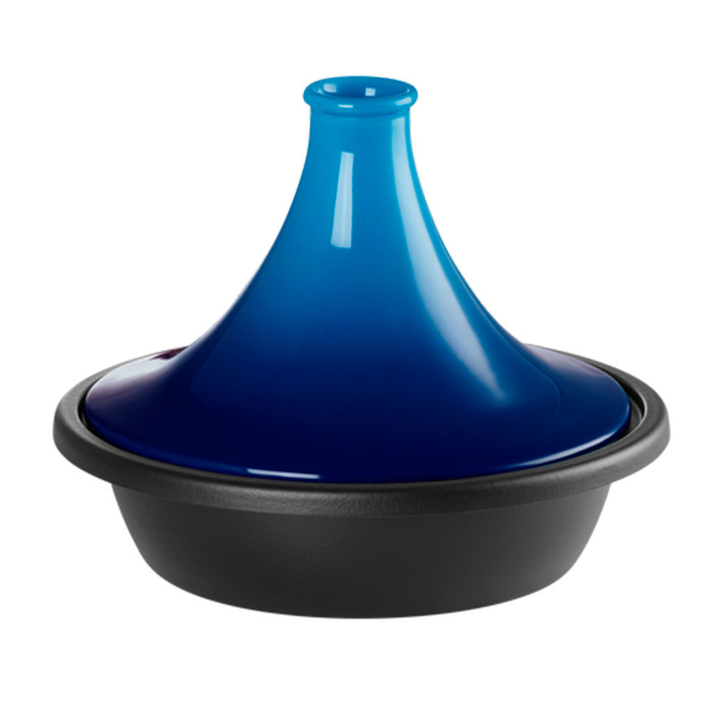 Tajine Le Creuset de Hierro Fundido con Tapa de Cerámica para Cocción Lenta, Ideal para Platos Aromáticos y Jugosos