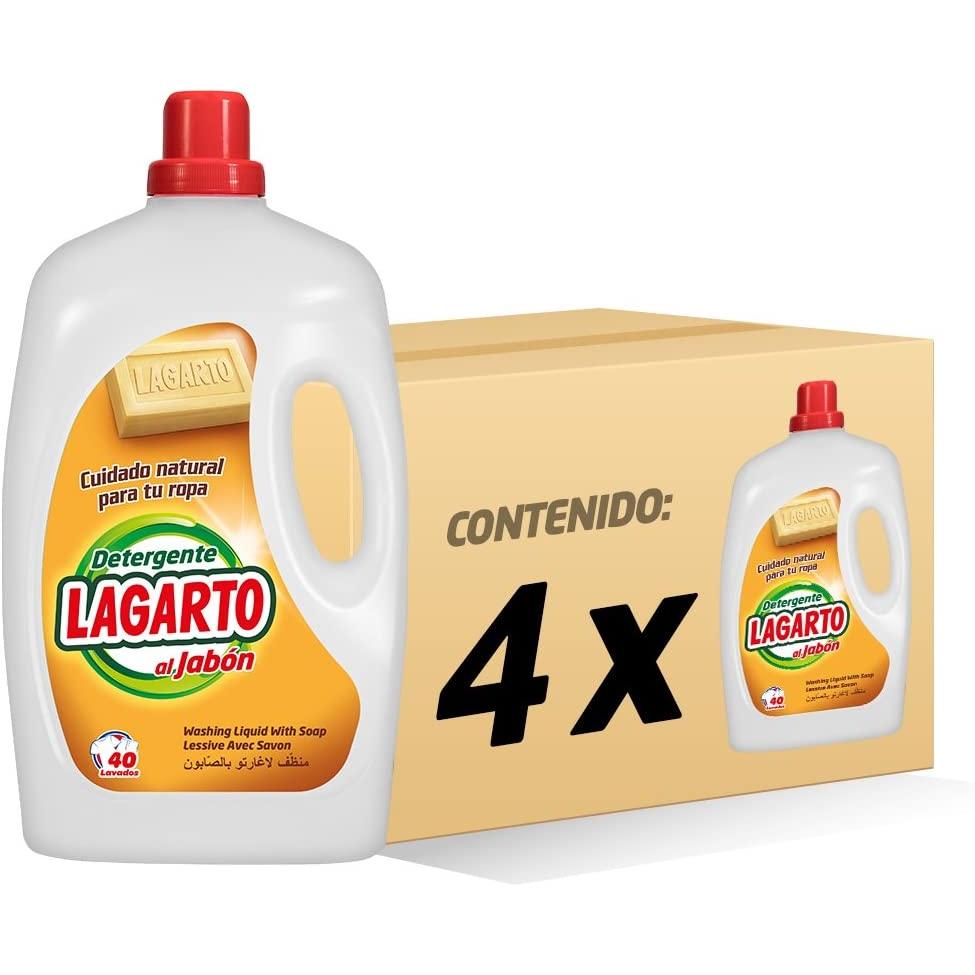 Lagarto Detergente Lavadora Liquido al JABÓN 40 lav. - 2960 ml. :  : Salud y cuidado personal