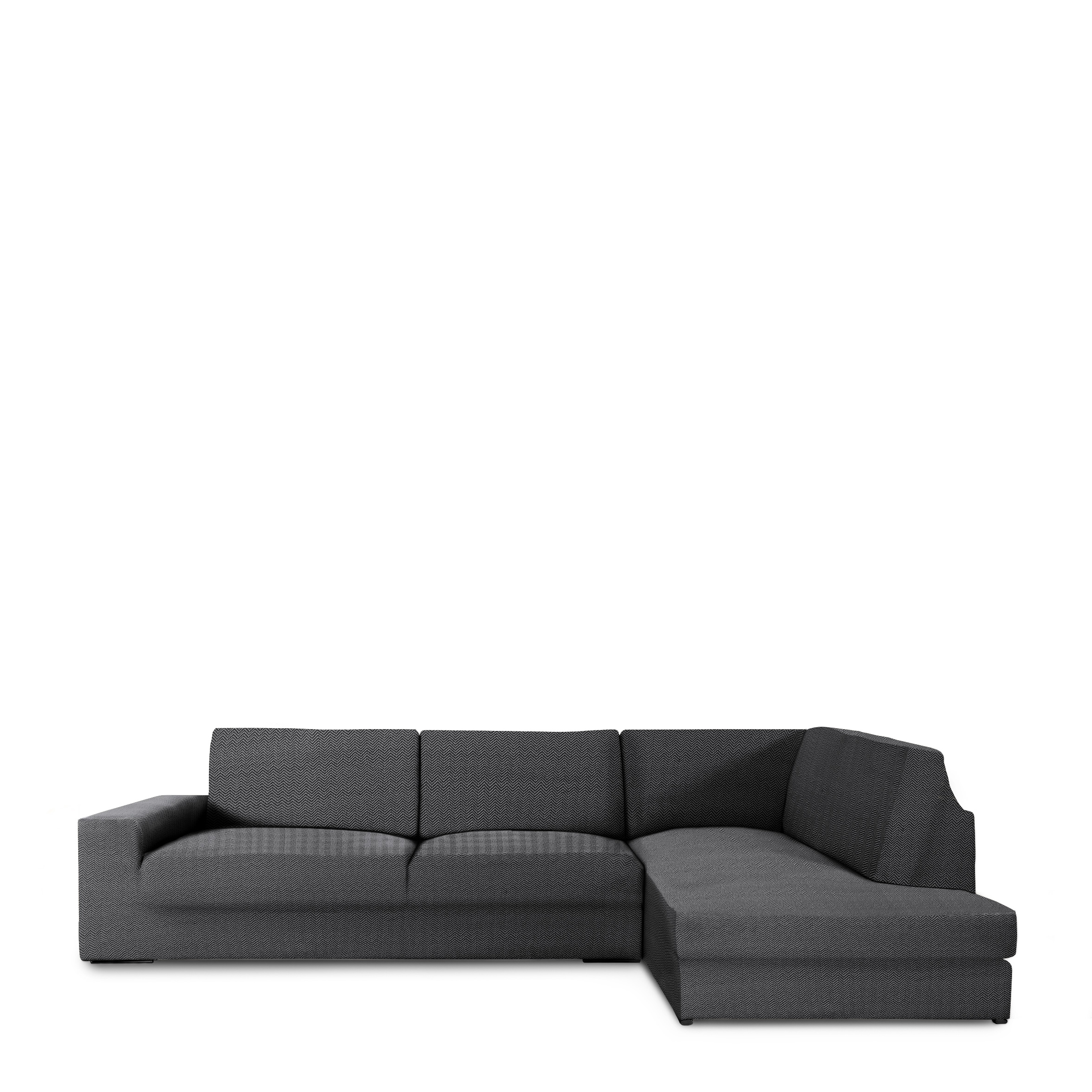 Fundas de sofa chaise longue con respaldo premium jaz derecho (Mirando de frente) c/16,  Tamaño derecha,  170x310x110cm,  Fábricada en España