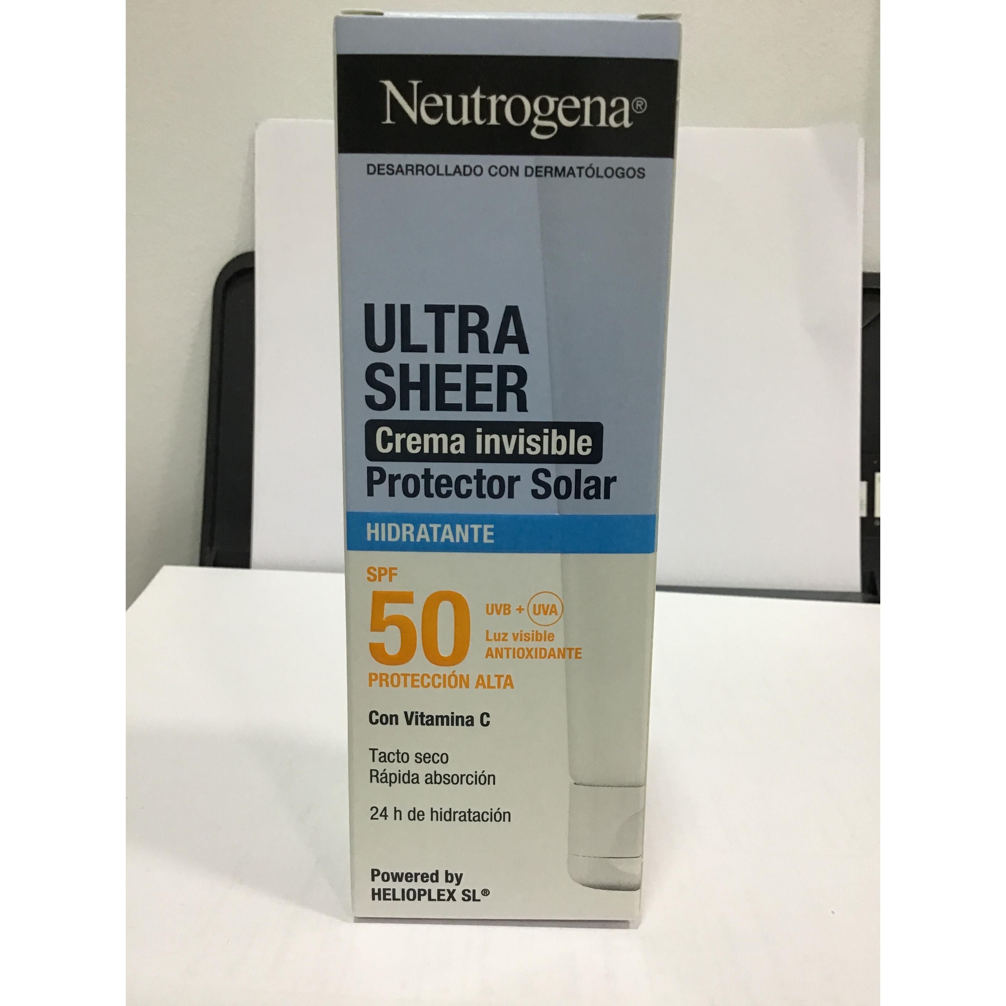 Neutrogena Ultra Sheer crema invisible SPF50, 50 ml