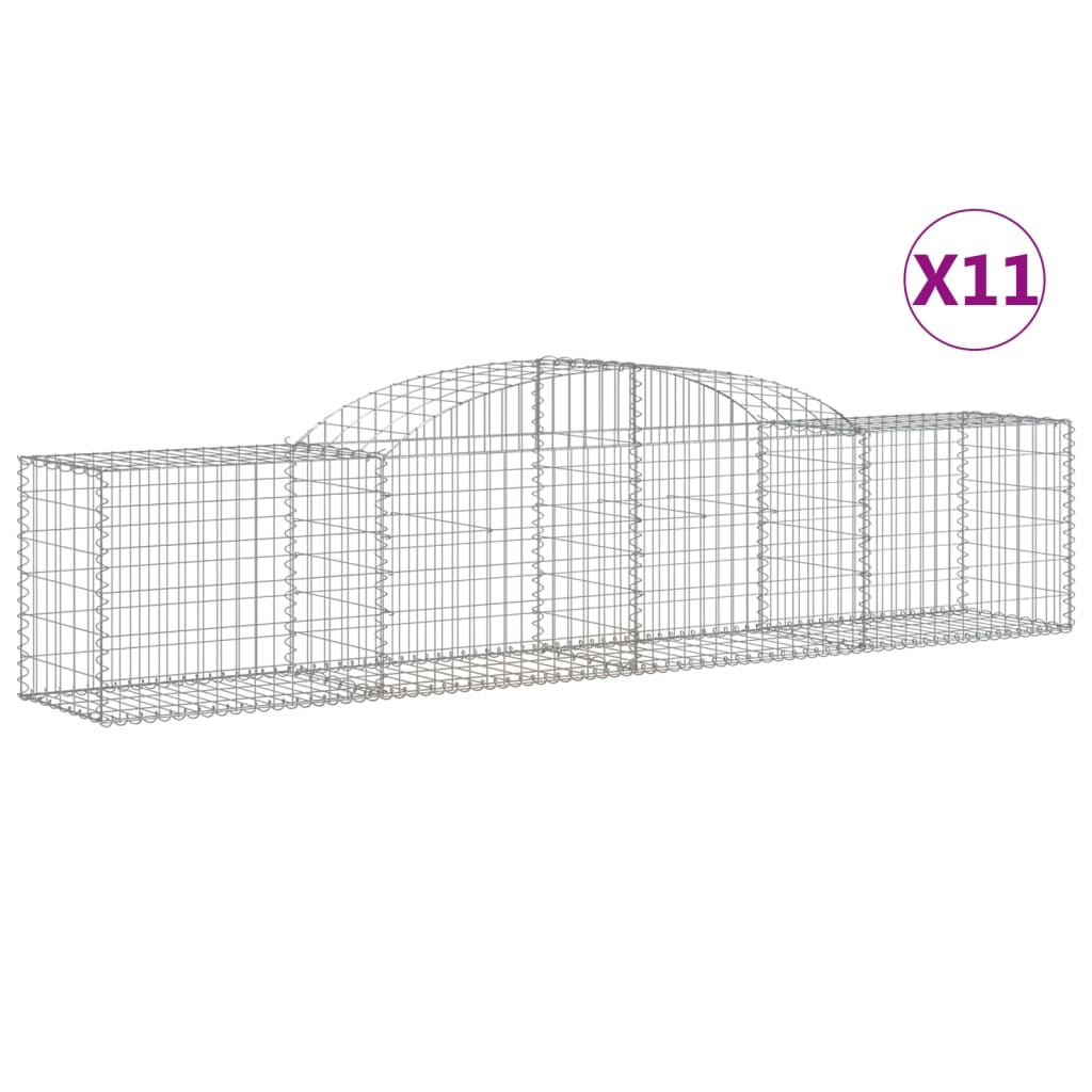 Vidaxl Cestas de Gaviones para Jardín Decorativas