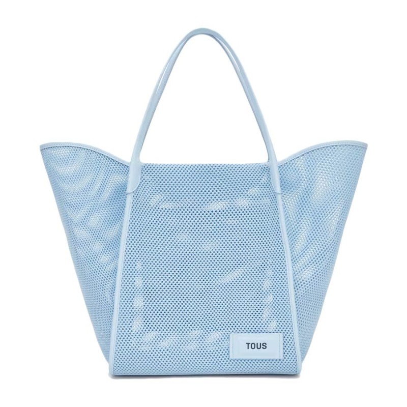 Capazo Grande Tous Tulip Mesh Azul Cielo 2002438433