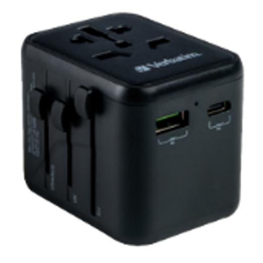 Verbatim 49544 adaptador de enchufe eléctrico Universal Negro
