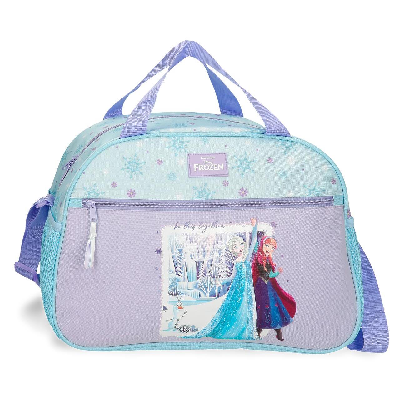 Bolsa de viaje Frozen in this together 40 cm x 28 cm x 22 cm Lila