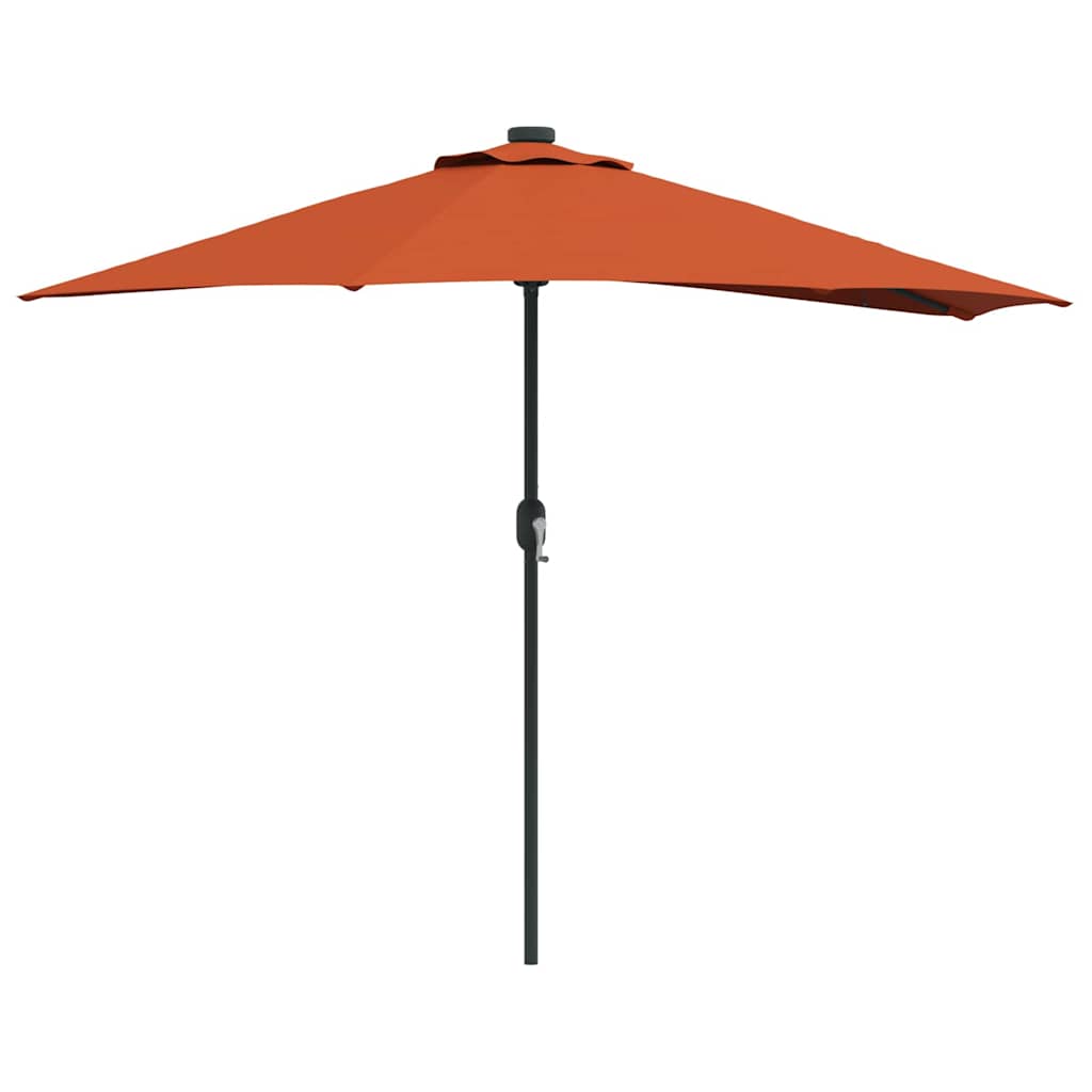 vidaXL Sombrilla de jardín Terracota 294 x 150 x 224 cm