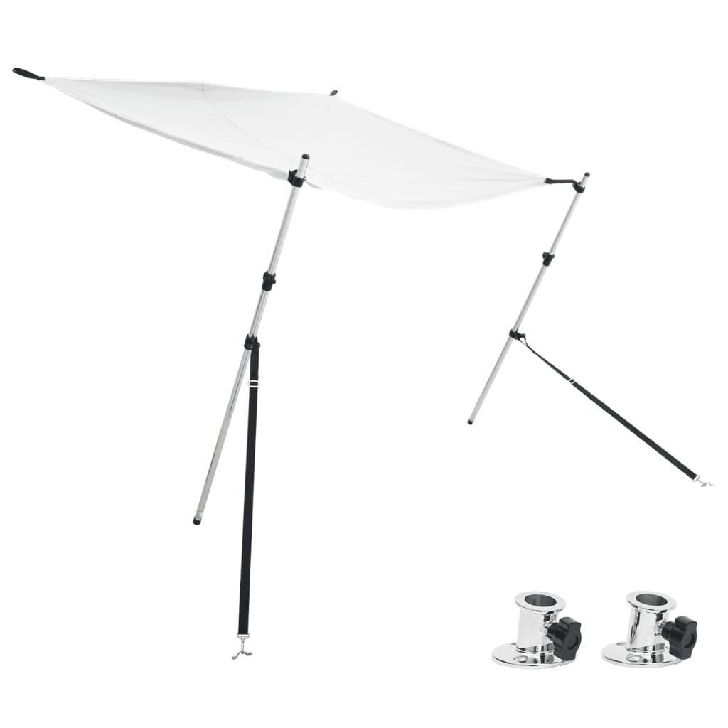 vidaXL Set de toldo T-Top extensión marino 174x205x(115-194) cm Color Azul,  Blanco,  Antracita y mas