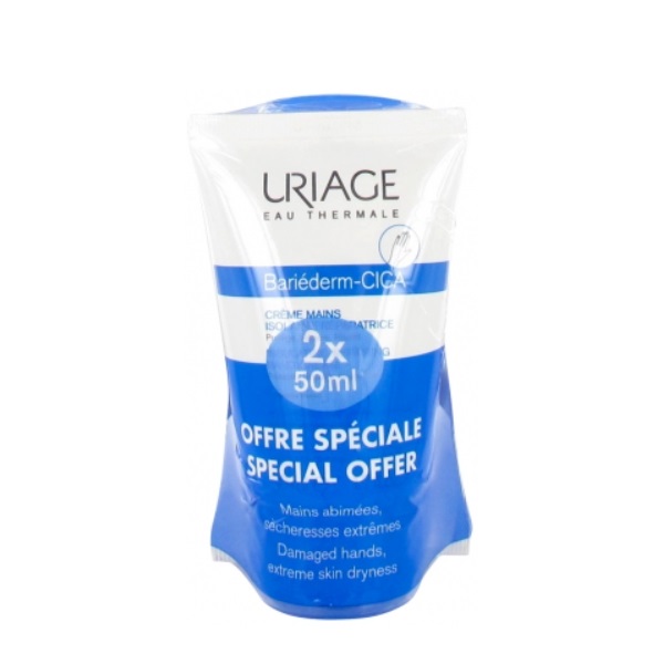 Uriage Bariederm Cica Crema De Manos Reparadora 2X50Ml