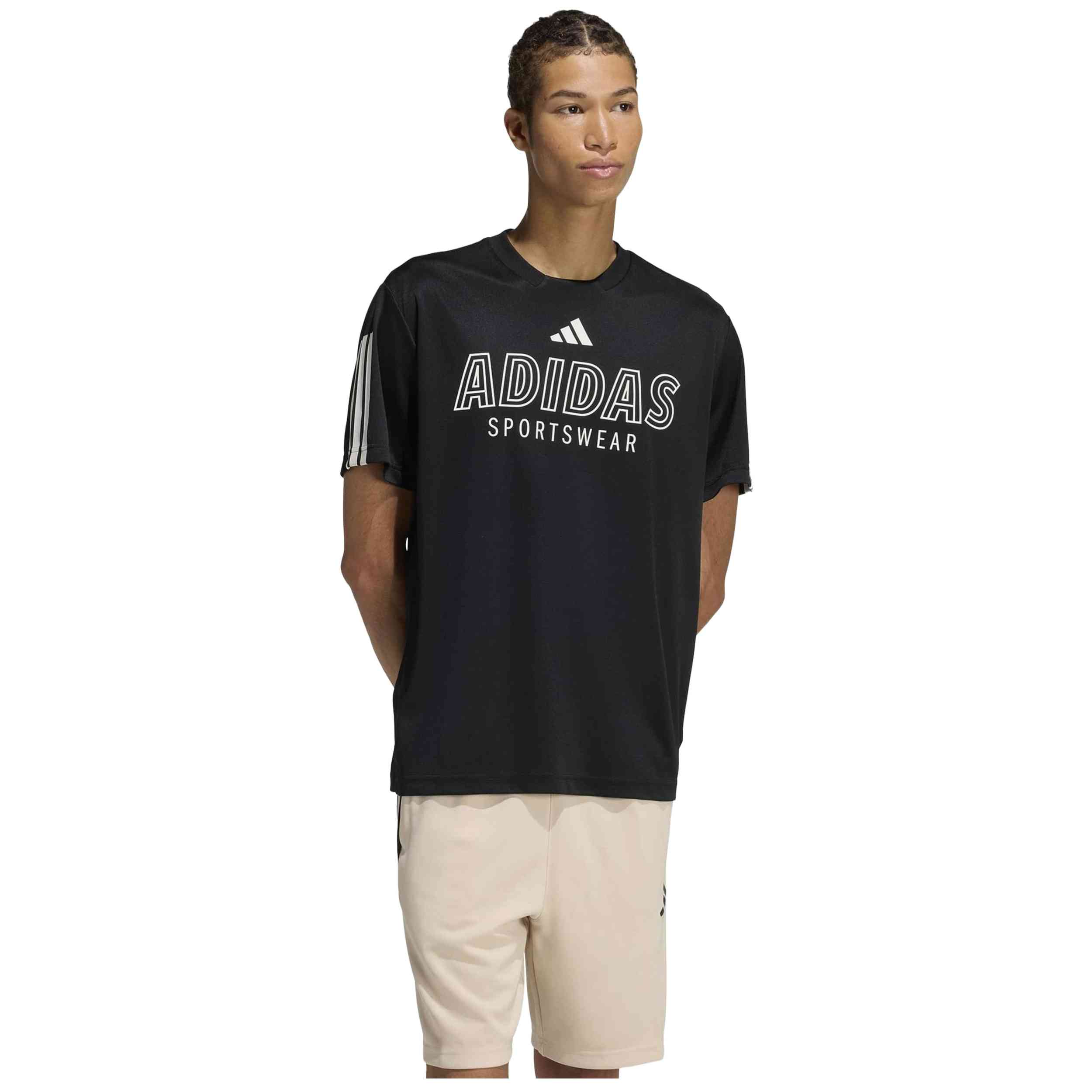 Camiseta De Manga Corta Adidas modelo KB1597 para Hombre en color Negro