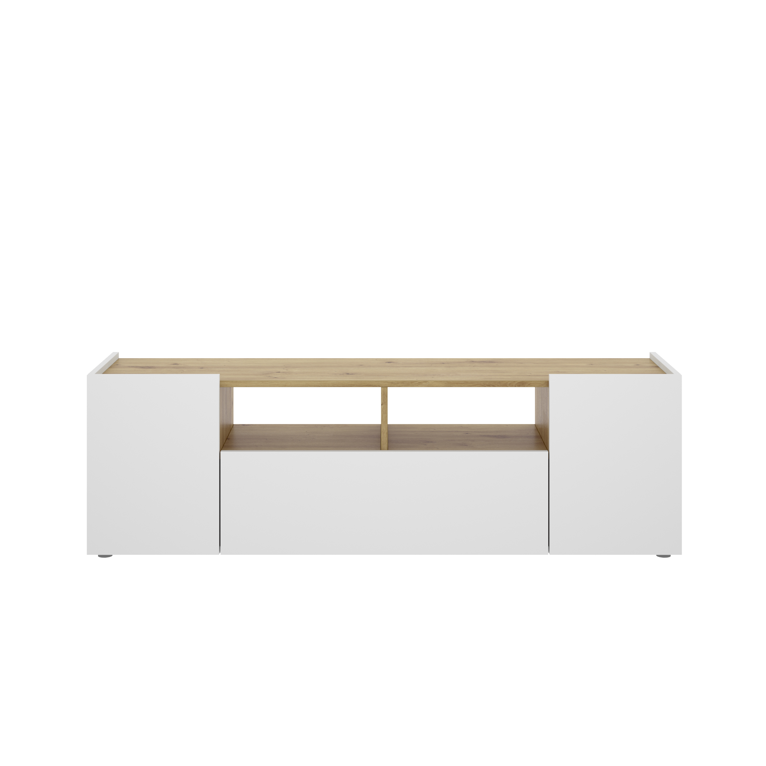Mueble de TV Bajo Dekit ISOLA Blanco/nórdico con Almacenamiento