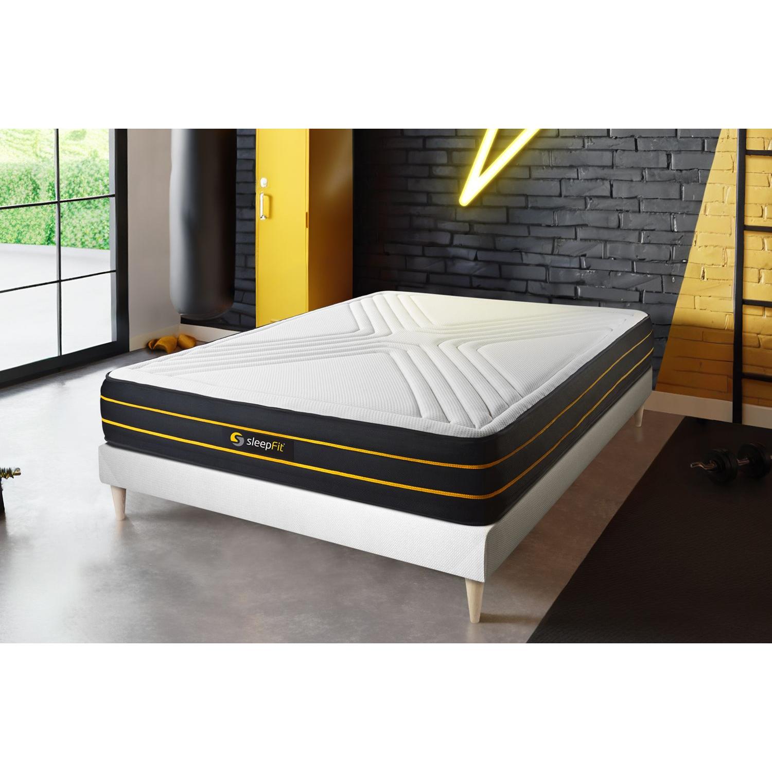Pack colchón ULTRA 120x200cm + Somier multiláminas, espuma viscoelástica y micromuelles ensacados , 7 zonas de confort
