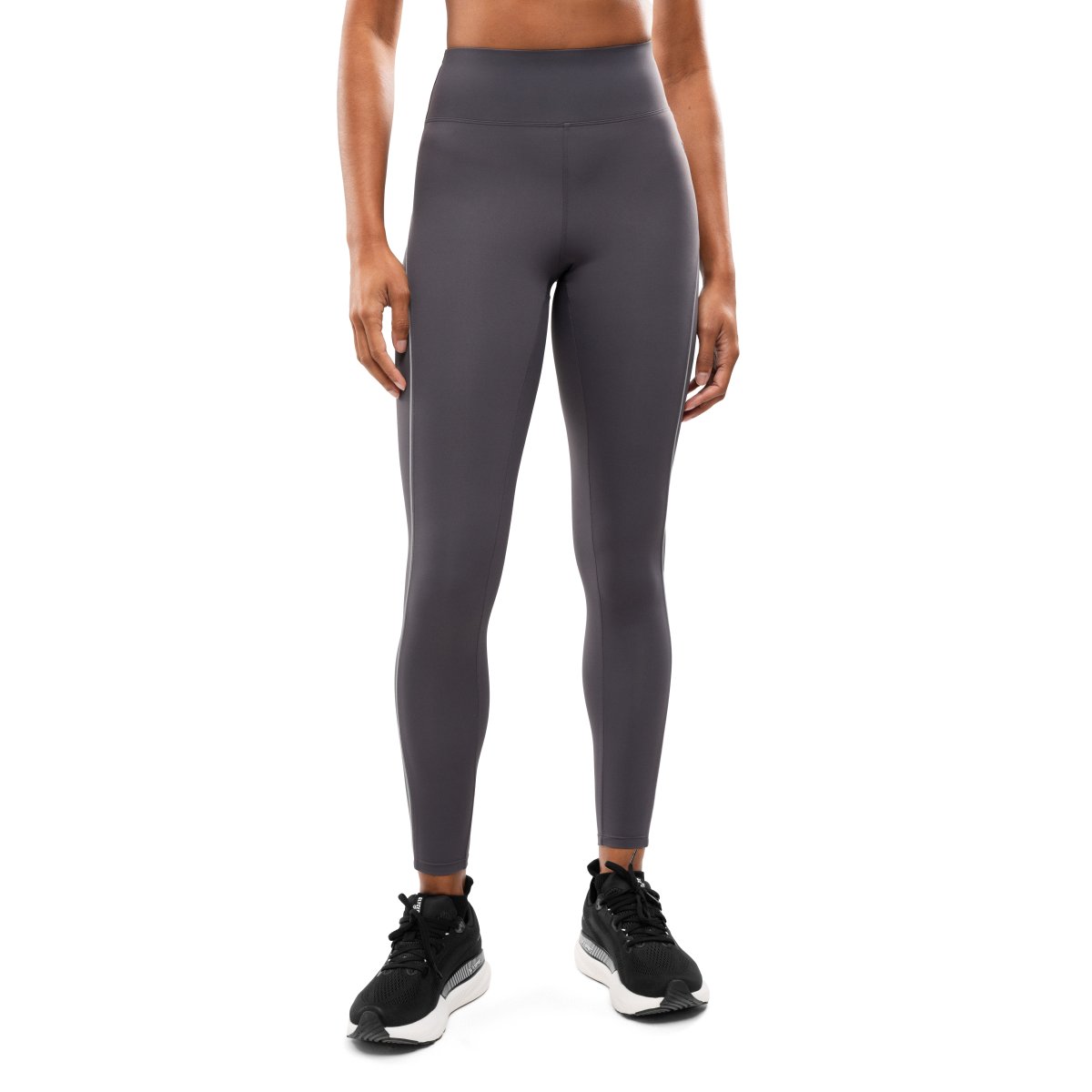 SIROKO - Mallas reflectantes de running para Mujer Siroko Lume Dark Gray_
