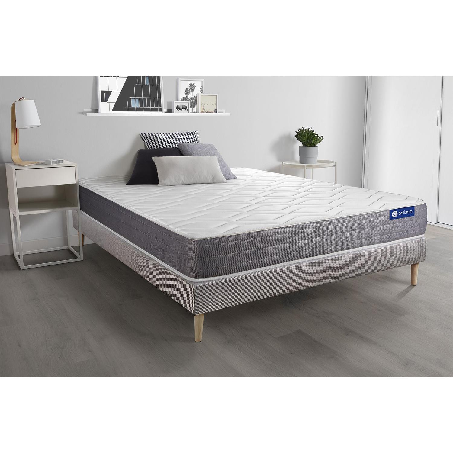 Pack colchón Actilatex dream 120x210cm + Somier, Látex y espuma viscoelástica, 5 zonas de confort