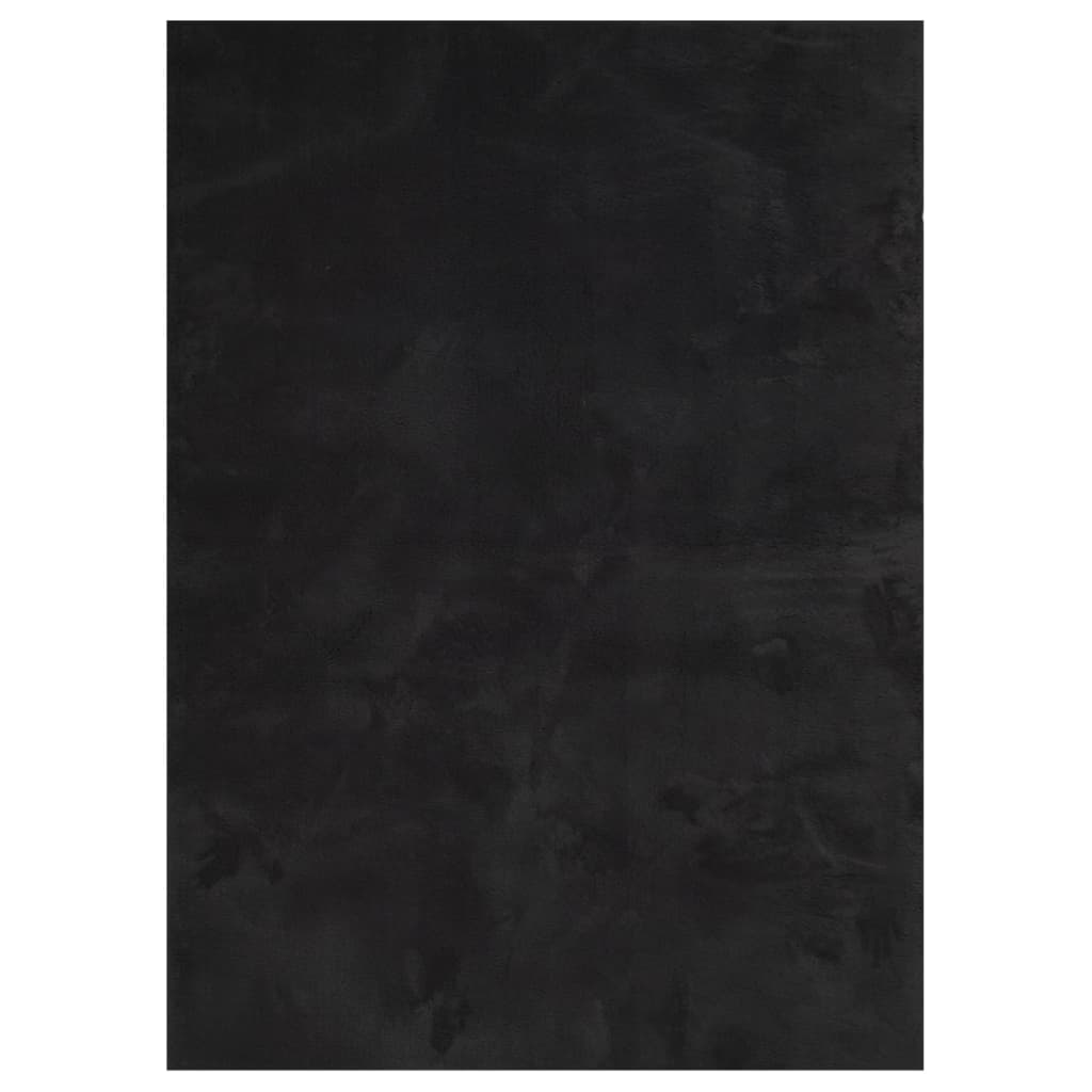 Vidaxl Alfombra de Pelo Corto Suave Lavable HUARTE 160x230 Cm - Color Antracita