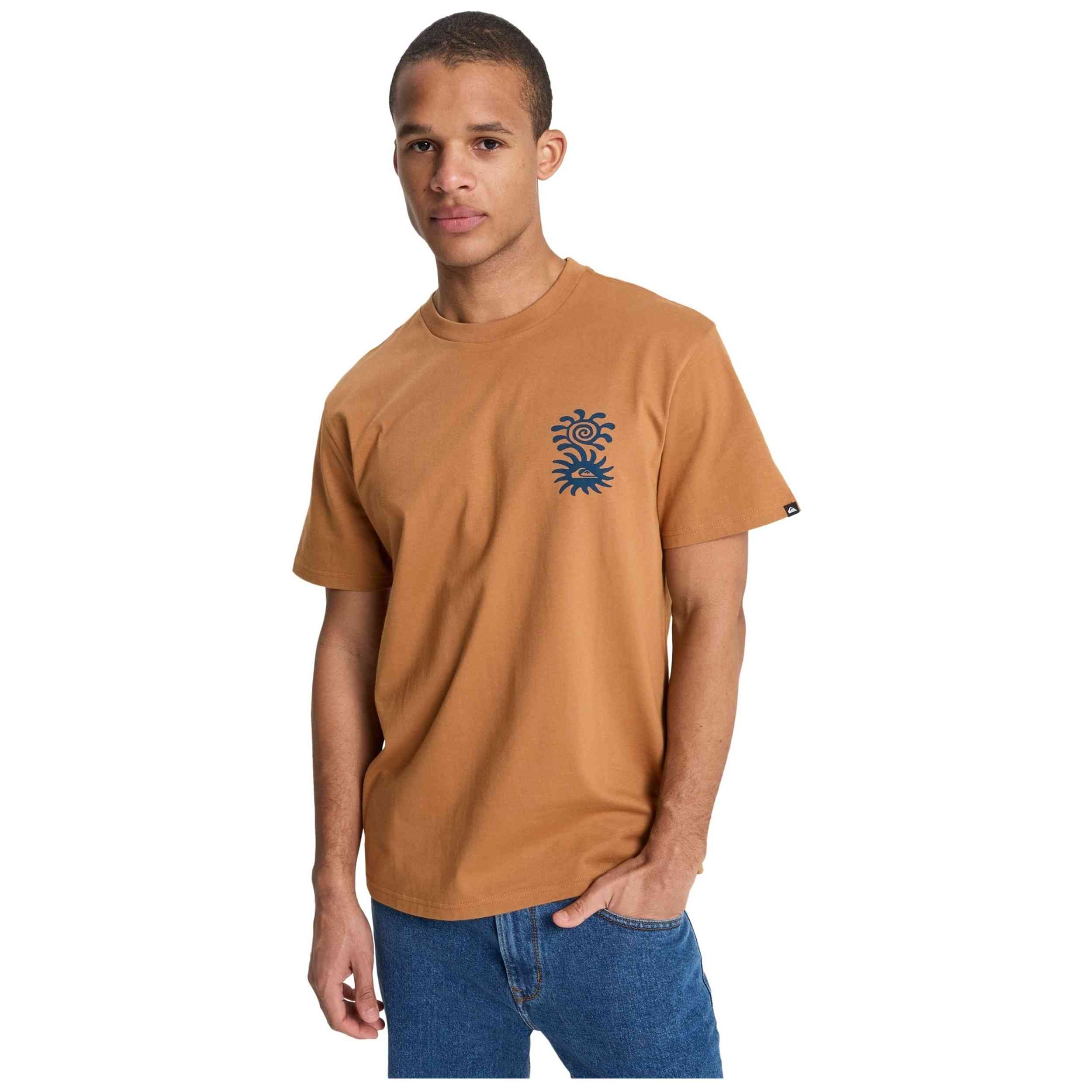 Camiseta De Manga Corta Quiksilver modelo EQYZT08264-CMK0 para Hombre en color Marron
