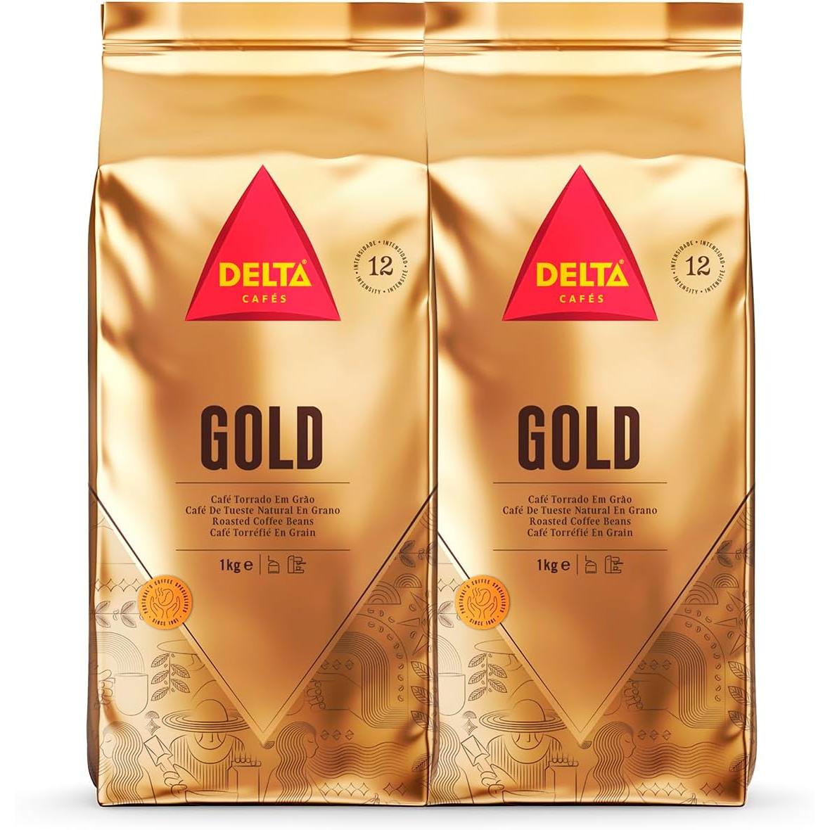 Delta Café Gold Granos 2 Kg – Café Premium de Aroma Intenso y Sabor Único - QUMIR