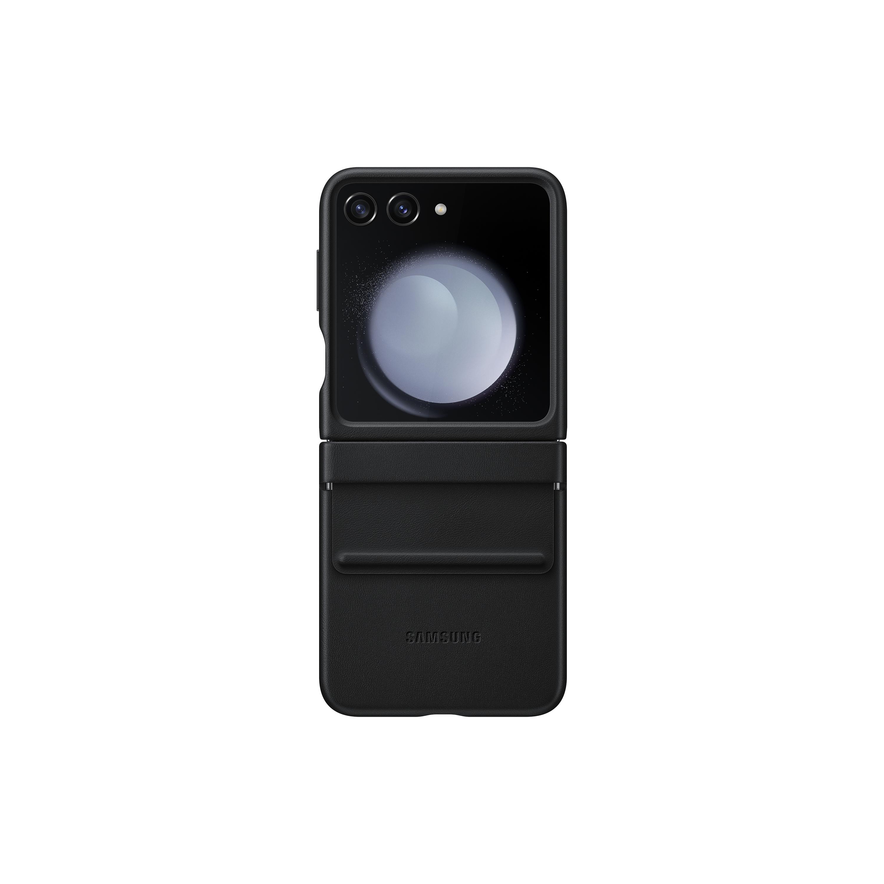 Funda cuero PU Negro para Samsung Galaxy Z Flip5