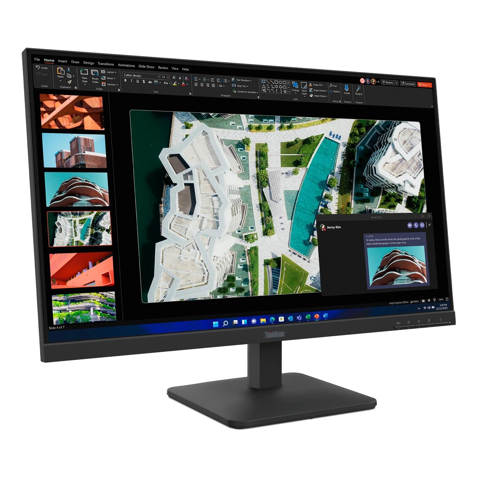 Monitor de Oficina y Teletrabajo LED Lenovo 27" Full HD S27-4E | 100 Hz, 4 ms, 16 :9, Flicker-Free, HDMI/VGA