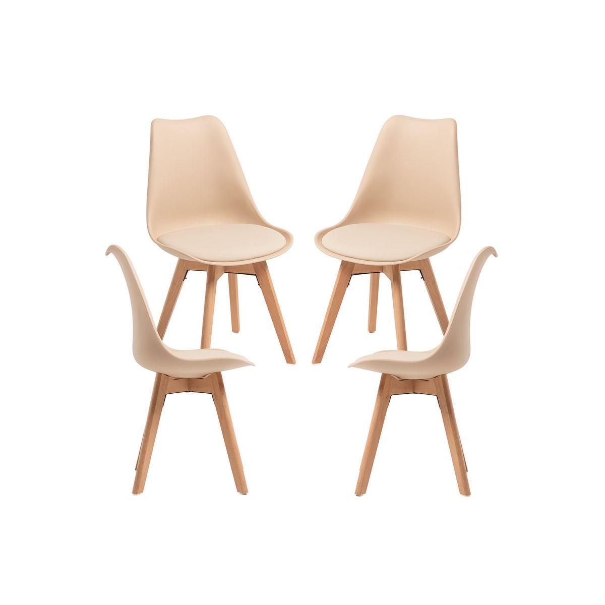 Regalos Miguel - Packs Sillas Comedor - Pack 4 Sillas Synk Basic - Arena