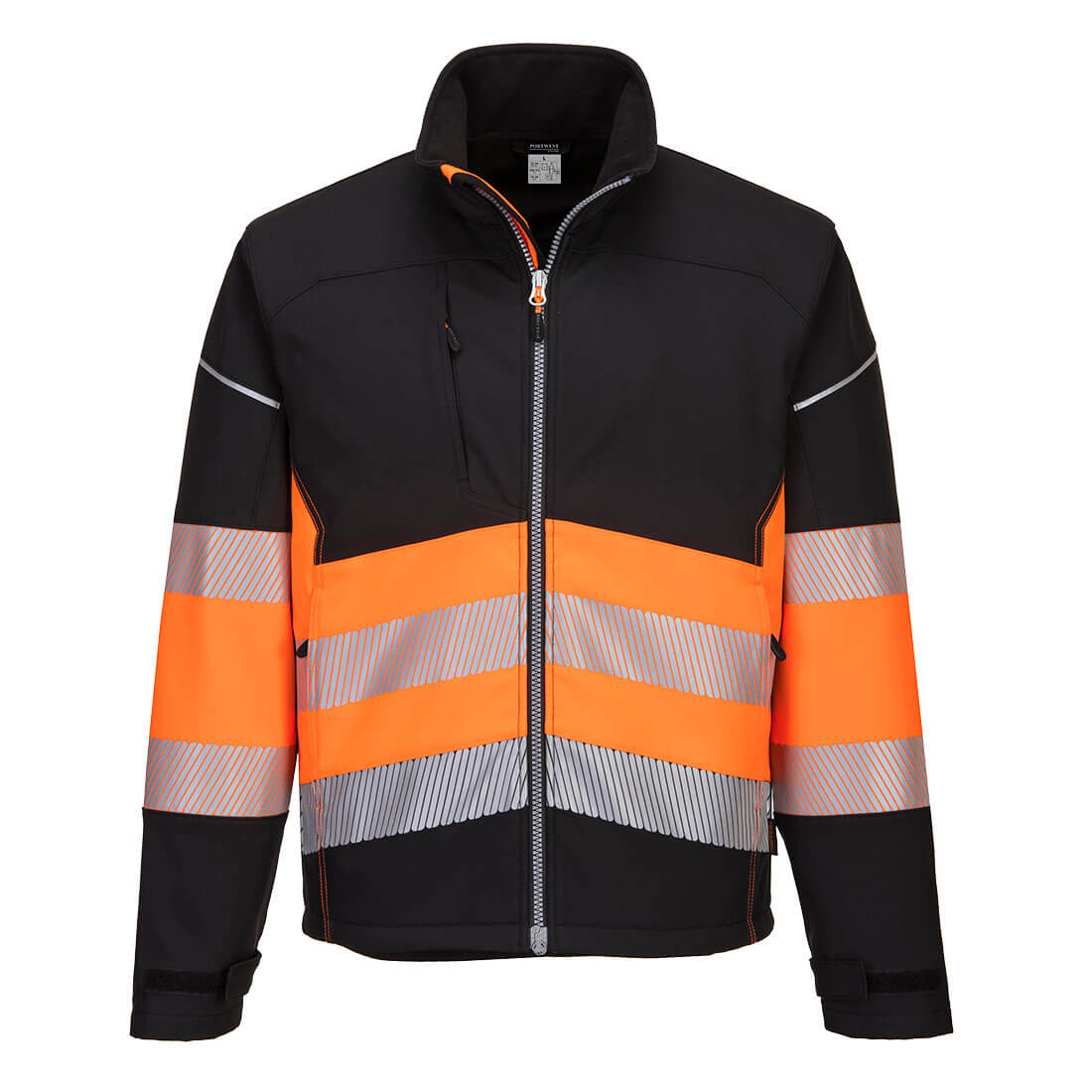 CHAQUETA SOFTSHELL DE ALTA VISIBILIDAD PW375BKO TALLA M - KUR 375O M