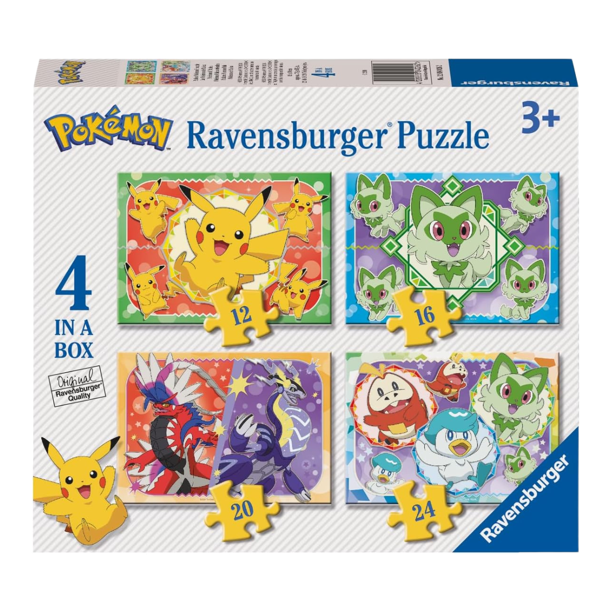 RAVENSBURGER PACK 4 PUZLES PROGRESIVOS POKÉMON, 04026, TIENDA CON LICENCIA OFICIAL