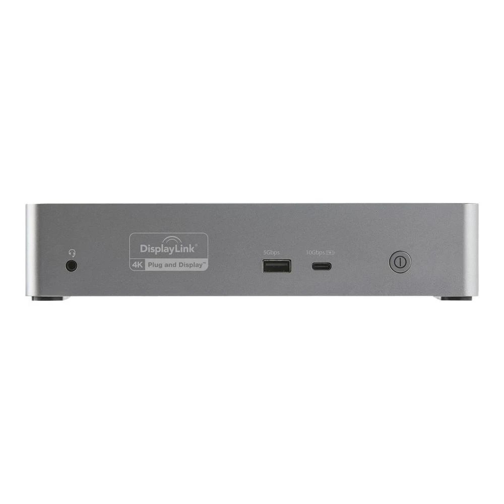 Startech - Estación de acoplamiento DK31C4DPPDUE con 4 salidas DisplayPort y 4 HDMI, USB-C Power Delivery 100 W, Ethernet Gigabit y ranura Kensington para escritorio profesional