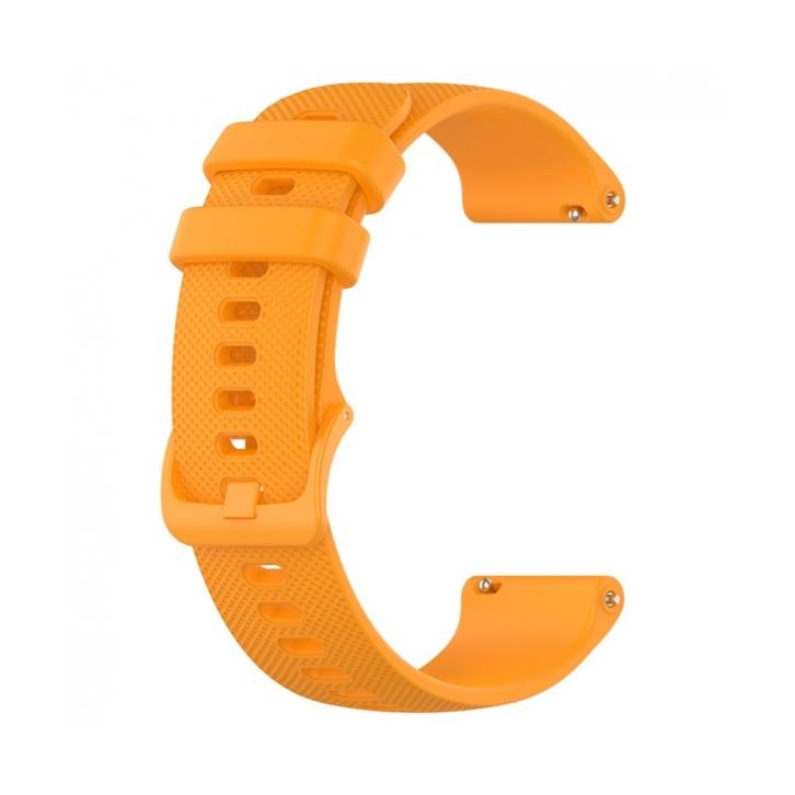 CORREA RELOJ PARA GARMIN VIVOACTIVE 4S SILICONA 18 MM REPUESTO HEBILLA NARANJA