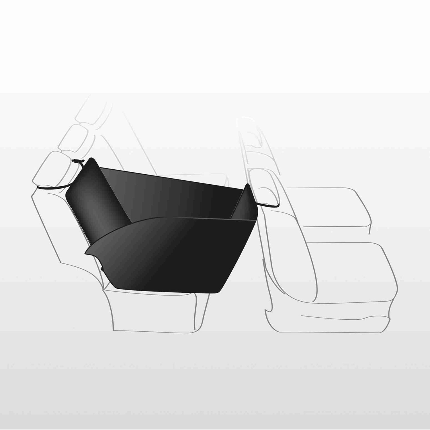 TRIXIE Funda Protectora Asientos Coche negro/beige