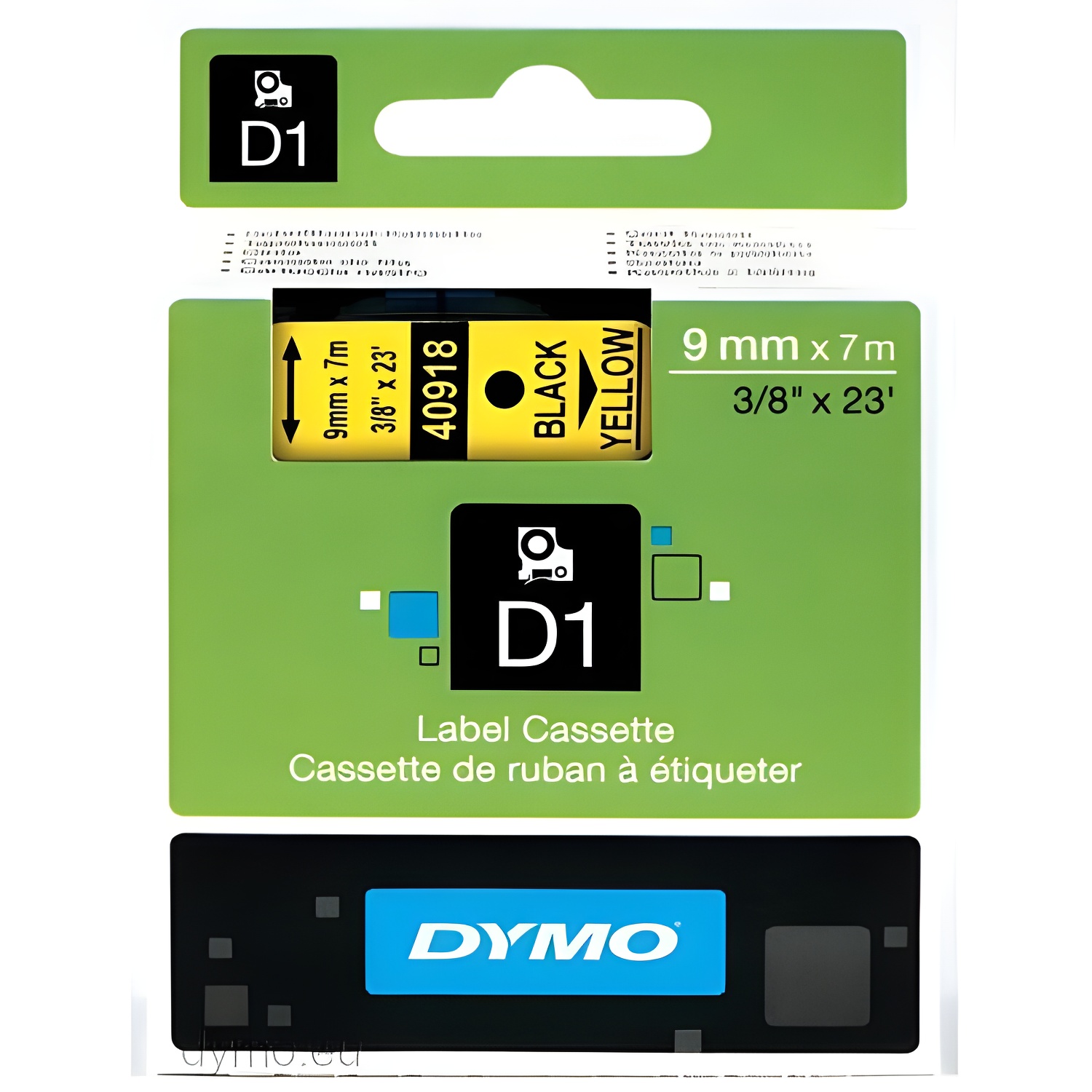 Labeling tape d1 9mmx7m black/dymo s 0720730