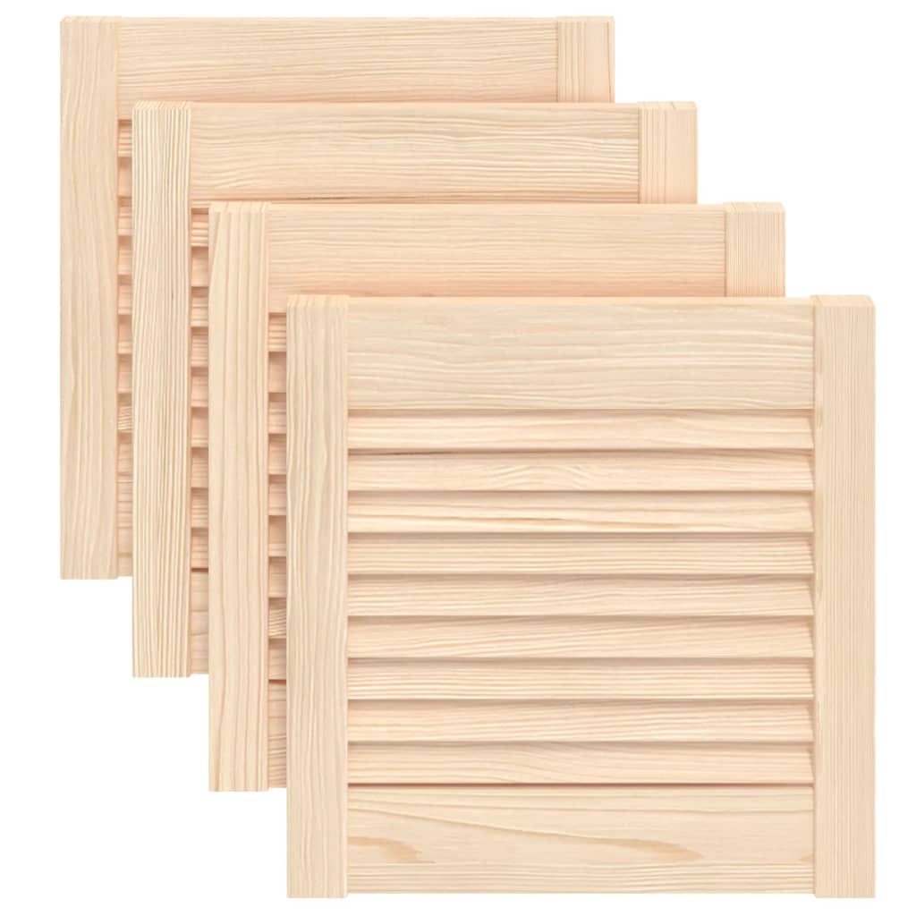 vidaXL 4x Puertas de Persianas 39,5x39,4 cm Celosía Color Natural,  Blanco, y mas