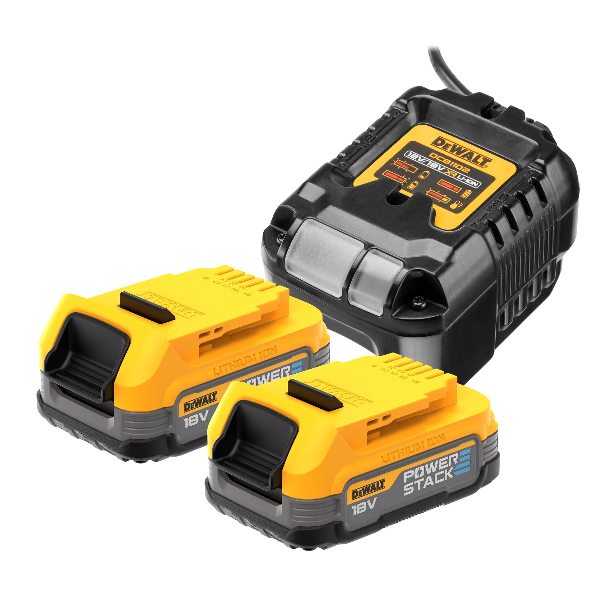 Dewalt ładowarka dcb1102 + 2x1.7ah powerstack dcb1102e2
