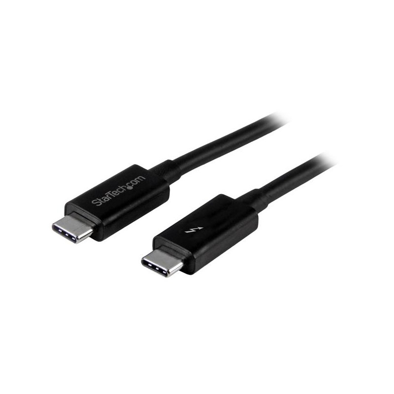 StarTech.com - Cable Thunderbolt 3 Pasivo de 1m - 20Gbps - PD 100W - Vídeo 4K - Cable Thunderbolt - Certificado Thunderbolt - Co TBLT3MM1M