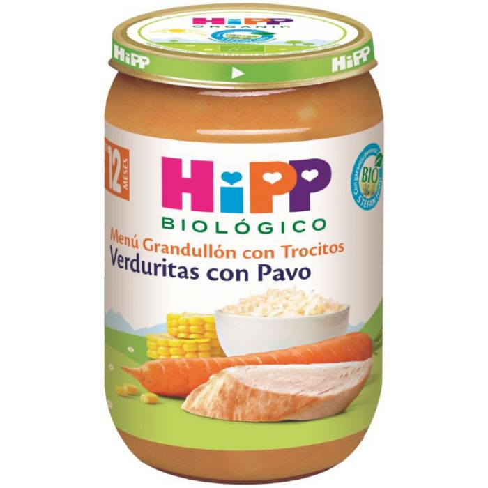 Hipp - Hipp - Leche de fórmula y comida de bebé - Tarrito de Verduras con Pavo +12 Meses