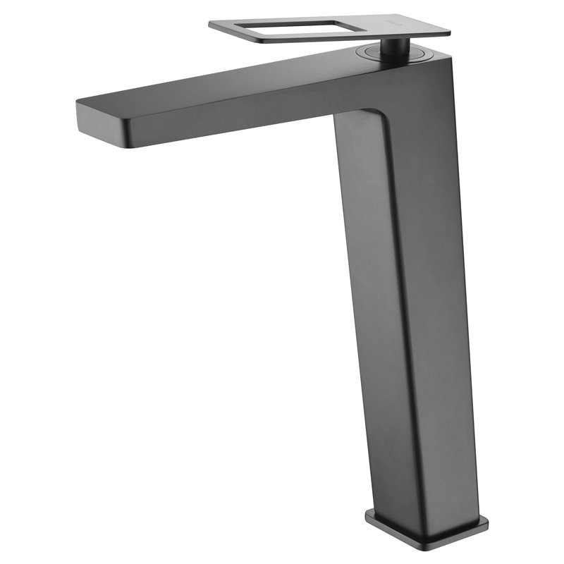 Imex Suecia BDC032-3NG grifo monomando para lavabo caño alto diseño negro mate