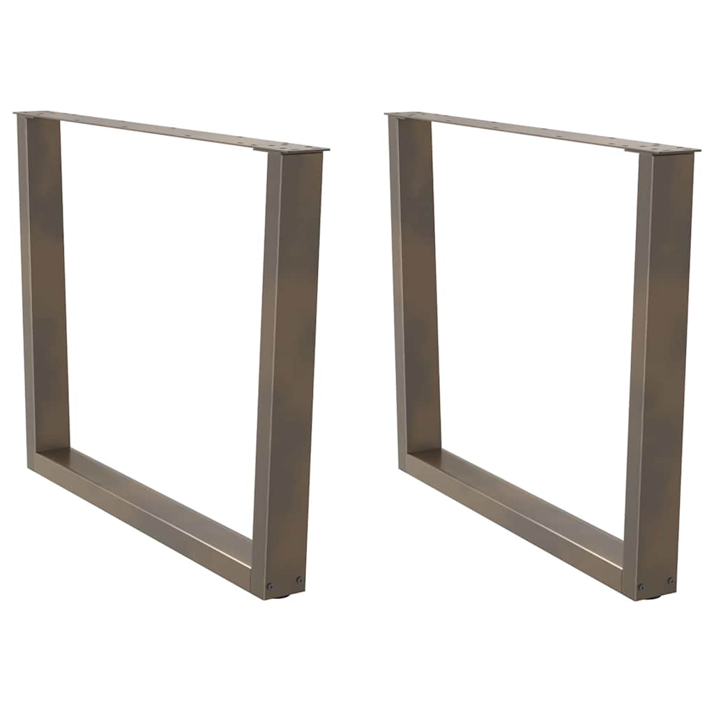 vidaXL Patas para mesa de comedor en forma de V (2 unidades) 100 x (72-73,3) cm, acero