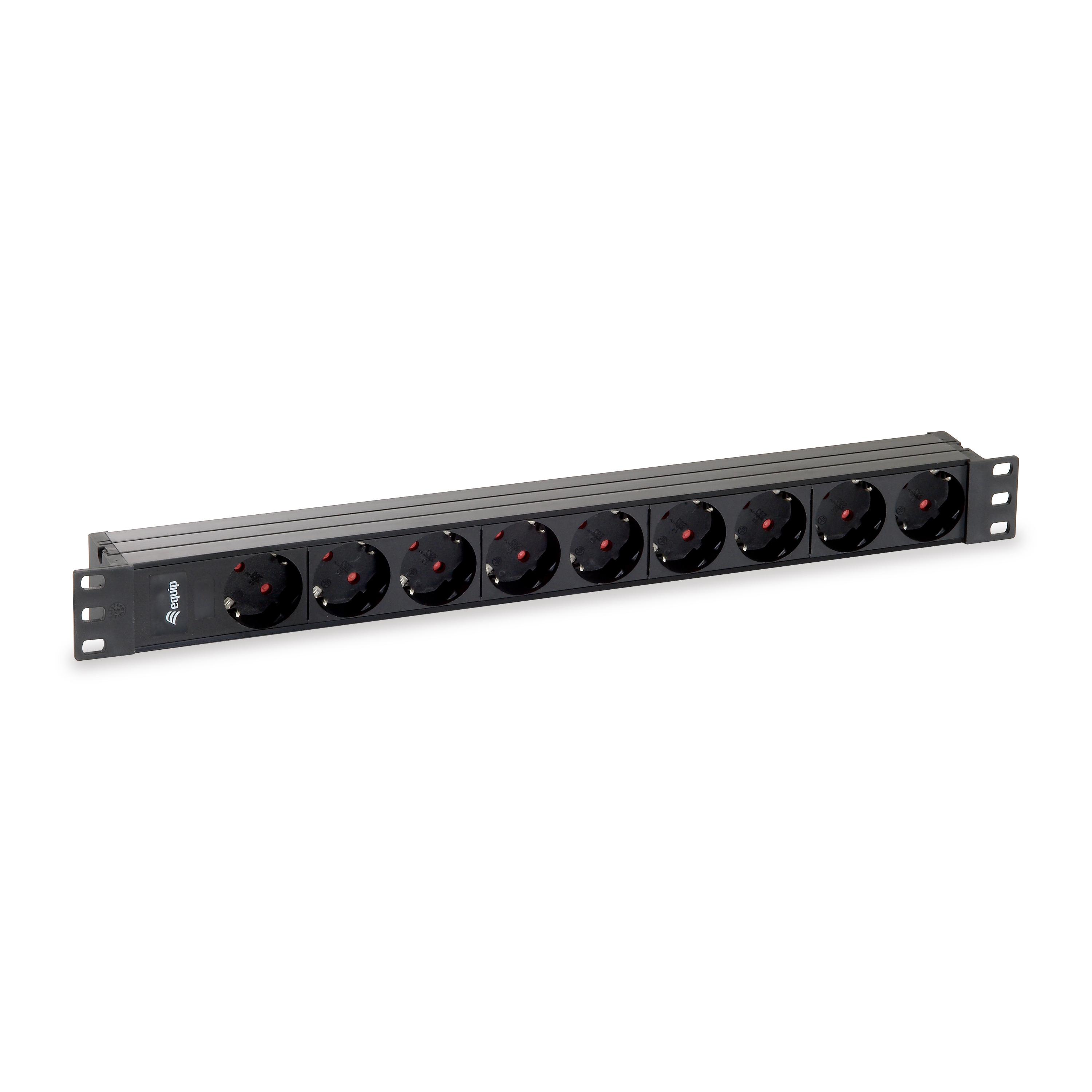 Equip Regleta Rack 9 Enchufes Schuko 19in 1U - Compacta y Eficiente