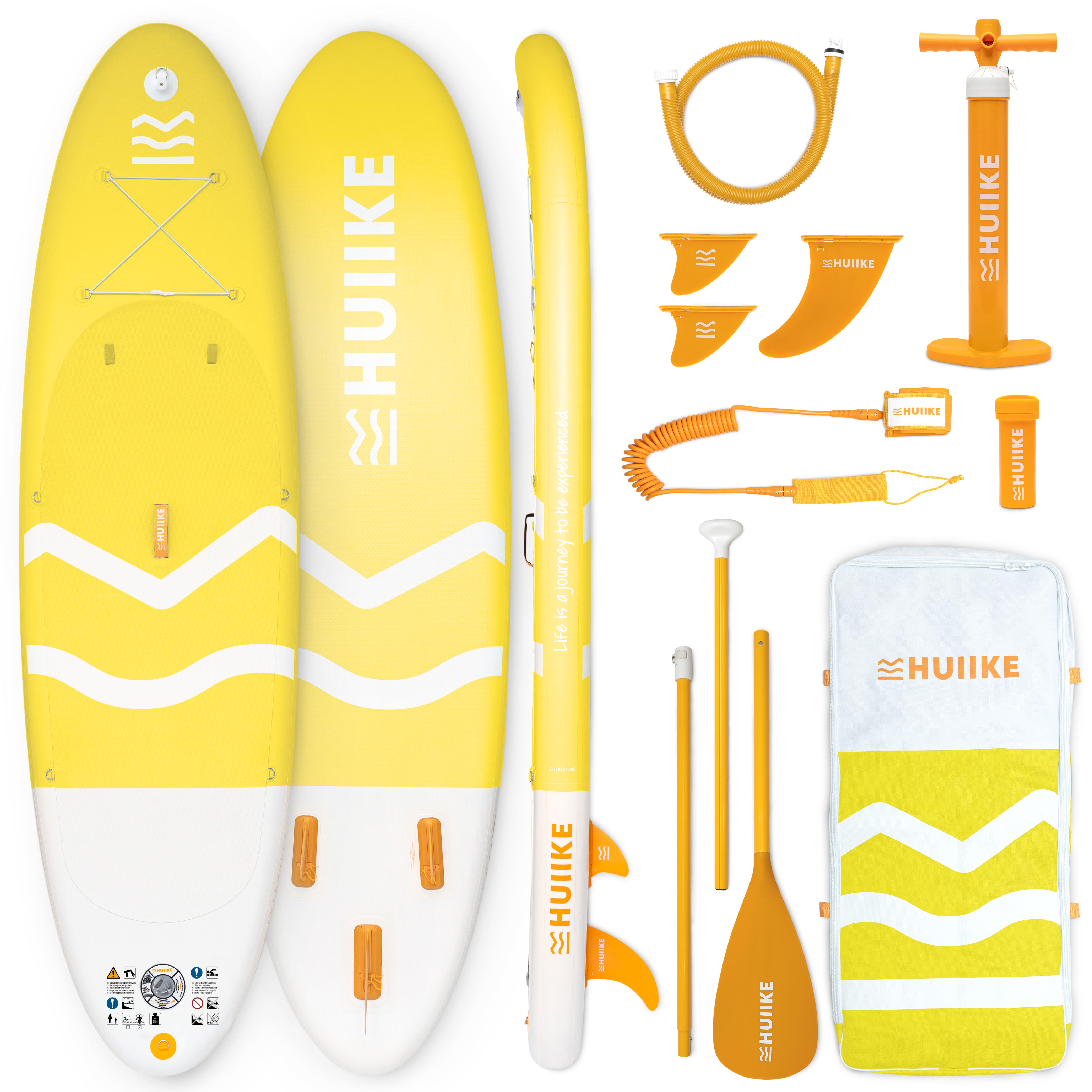 Tabla Paddle Surf Hinchable con Accesorios Premium - HUIIKE | Tabla Padel Surf Hinchable con Remo de Aluminio Inflador Leash | PadelSurf Stand Up Paddle Board Gran Estabilidad Resistencia | SUP Board