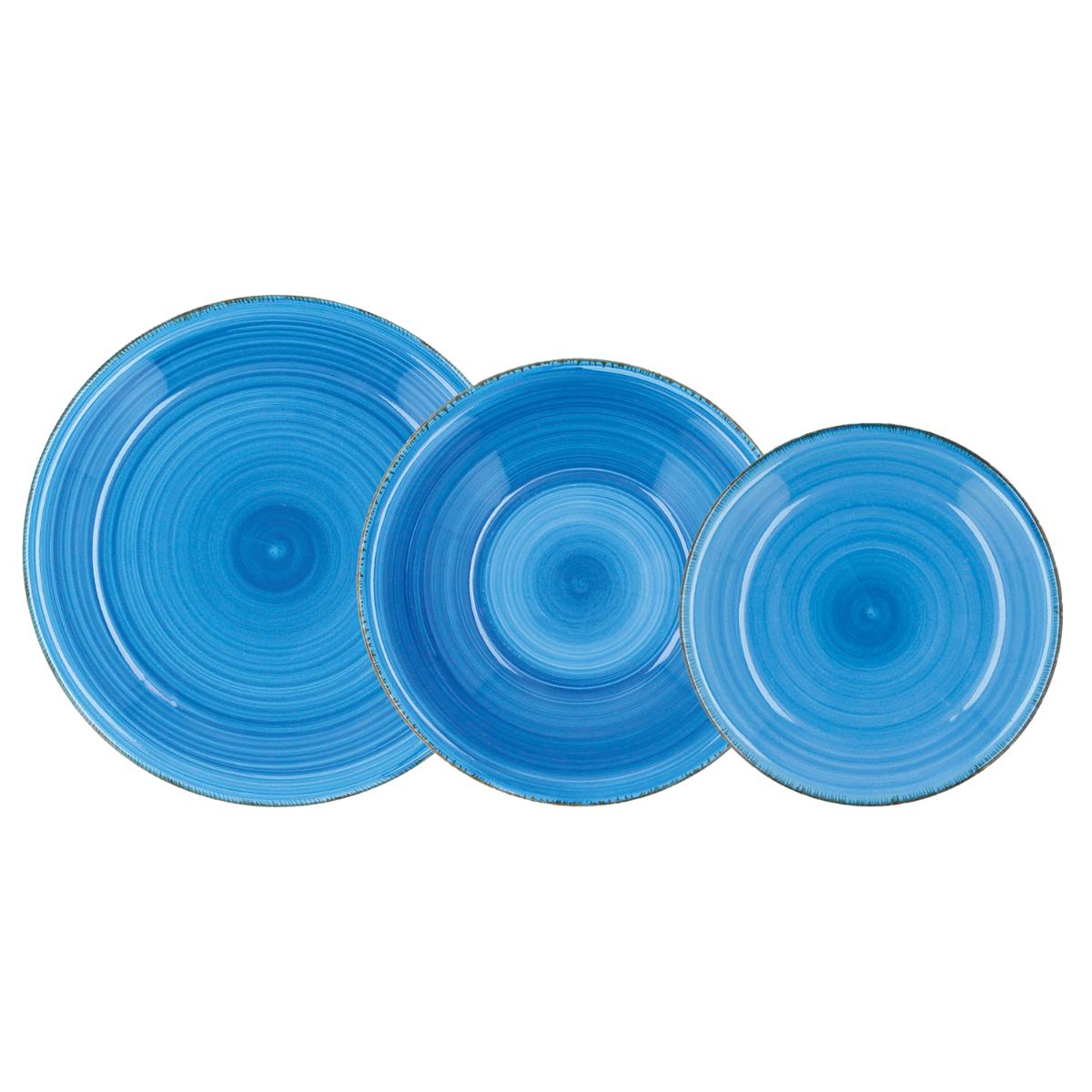 VAJILLA CERAMICA  VITA AZUL 18 PIEZAS PARA 6 SERVICIOS