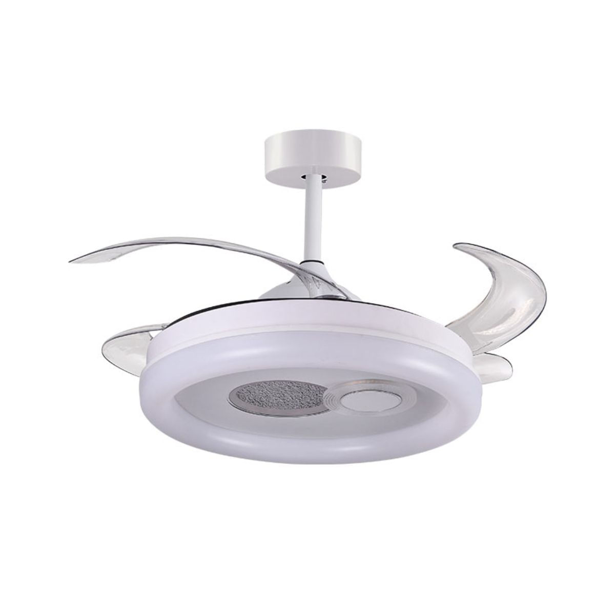 Ventilador de techo Hermes Bel Air 108W 4 aspas retráctiles mando a distancia blanco Ø108 cm