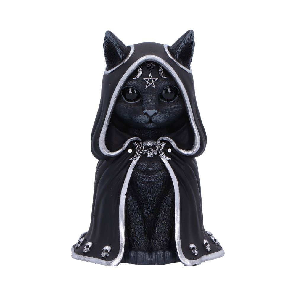 Nemesis Now Cult Cuties - Figura de Zefur de 10 cm, Resina, Negra, Figura Coleccionable de Zefur de Cult Cuties™, Gato aterradoramente Adorable con Capa, Regalo de Gato Espeluznante, Fundido en la