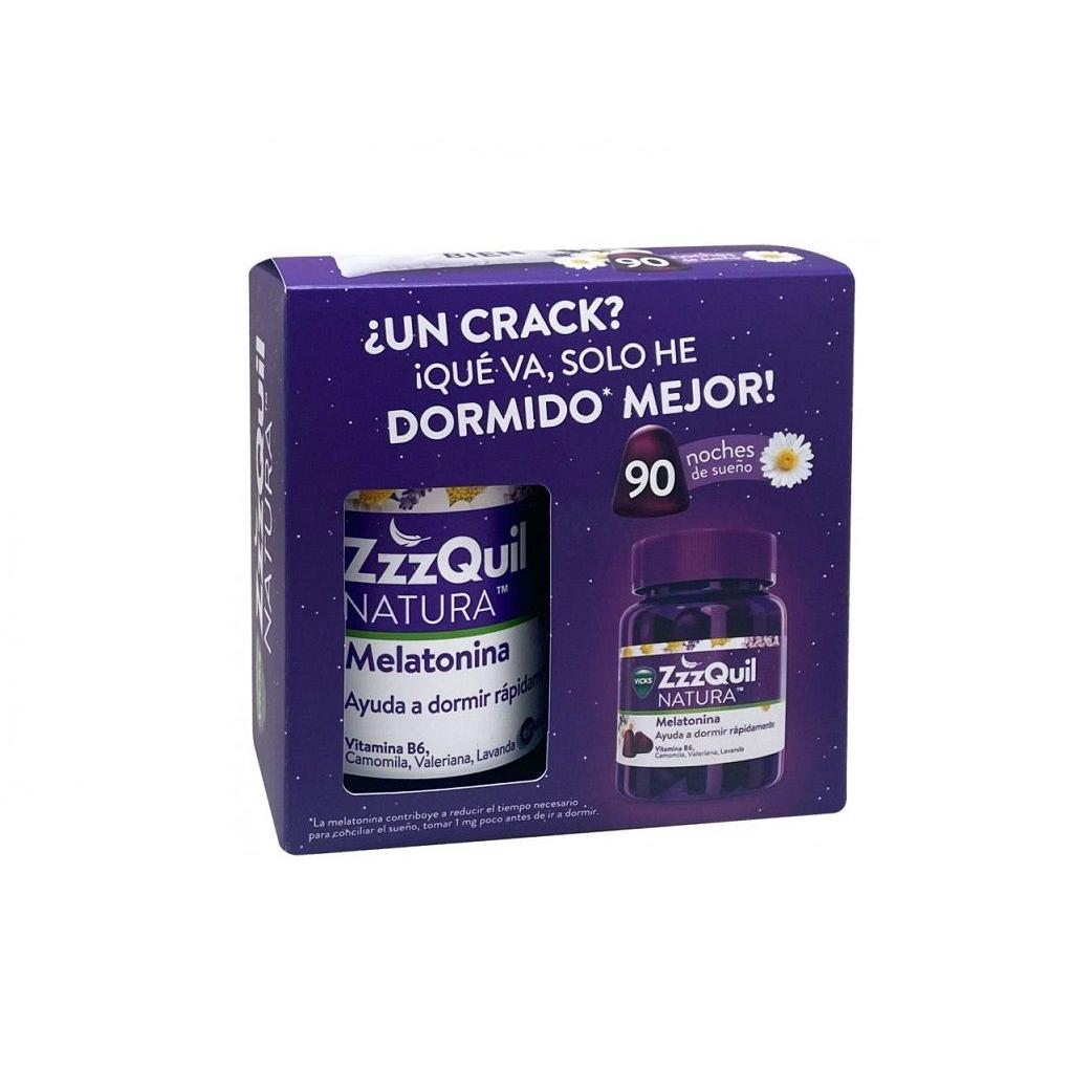 ZZZQuil Natura Melatonina PACK 60 + 30 gominolas P&G