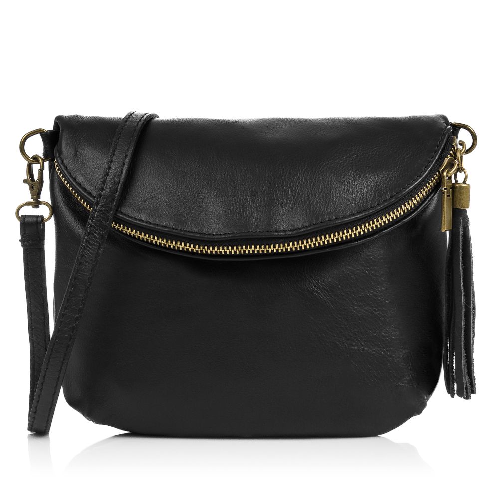 Firenze Artegiani. Ancona Bolso bandolera Mujer.Piel auténtica Sauvage. Made in Italy. Vera Pelle Italiana.