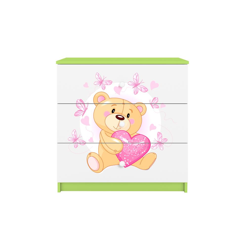 Cómoda Kocot Kids BabyDreams Teddybear Butterflies Green