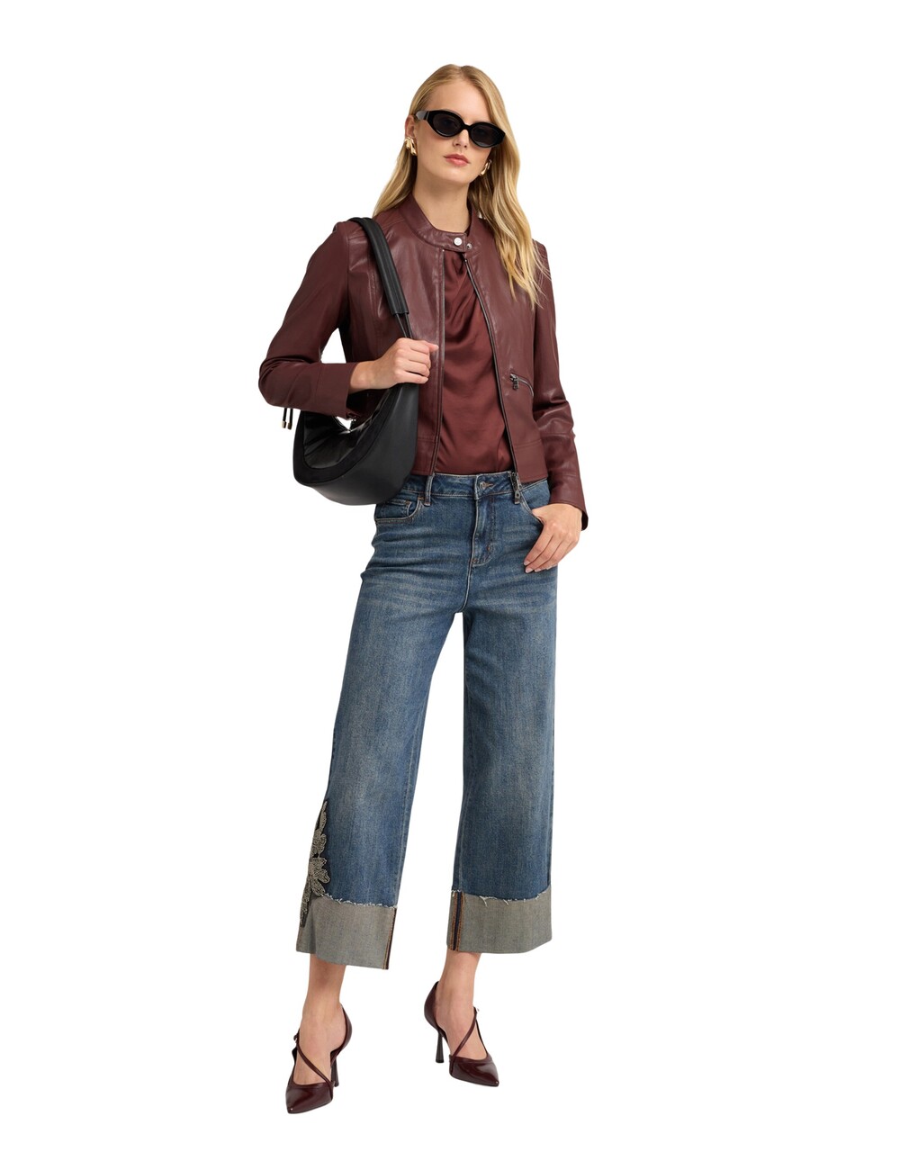 Motivi - Jeans cropped con parche bordado