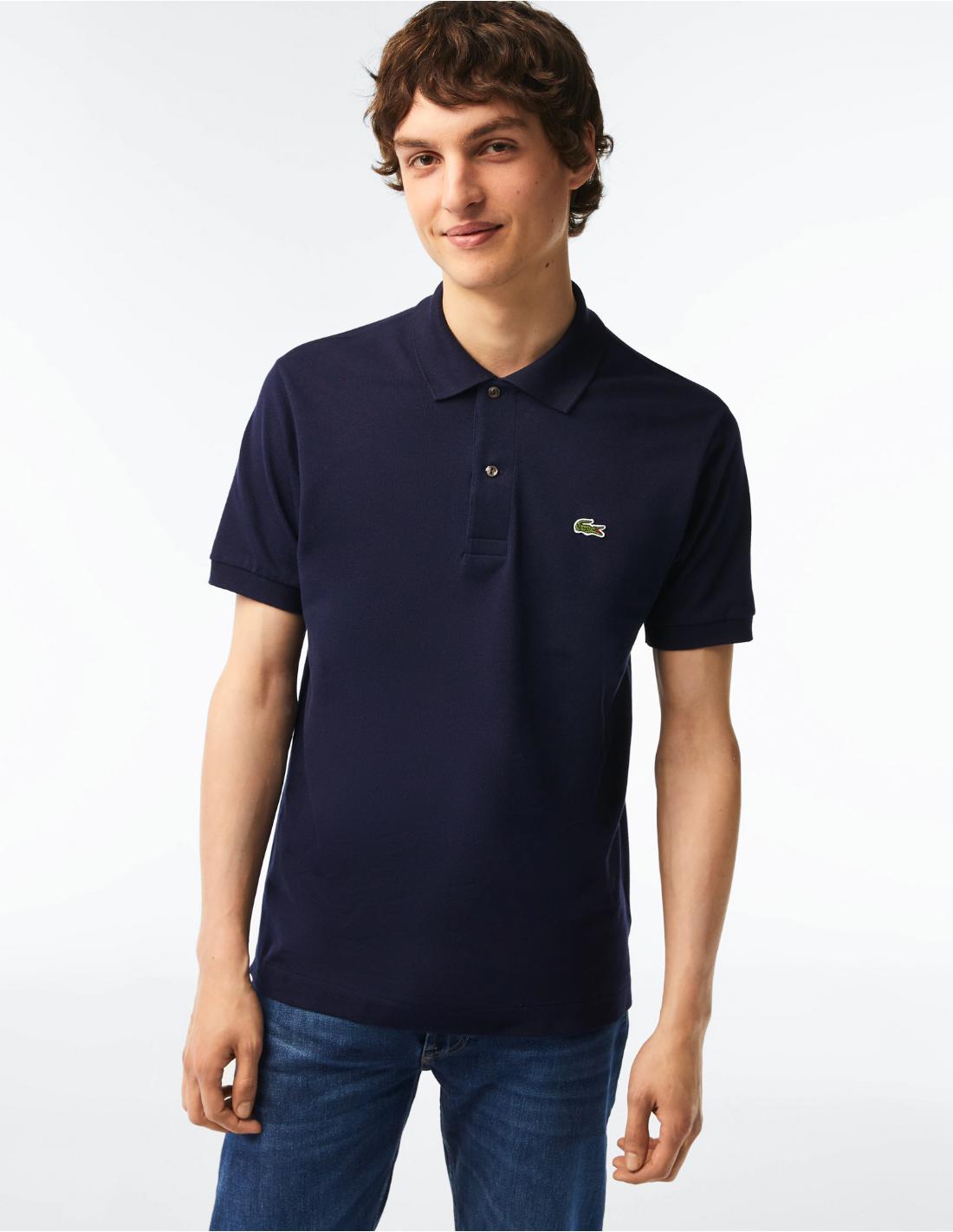 POLO LACOSTE L.12.12 BÁSICO AZUL MARINO LACOSTE