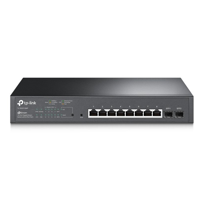 Tp-link tl-sg2210mp smart jetstream switch 10 rj45 ports poe gigabit 2 sfp ports
