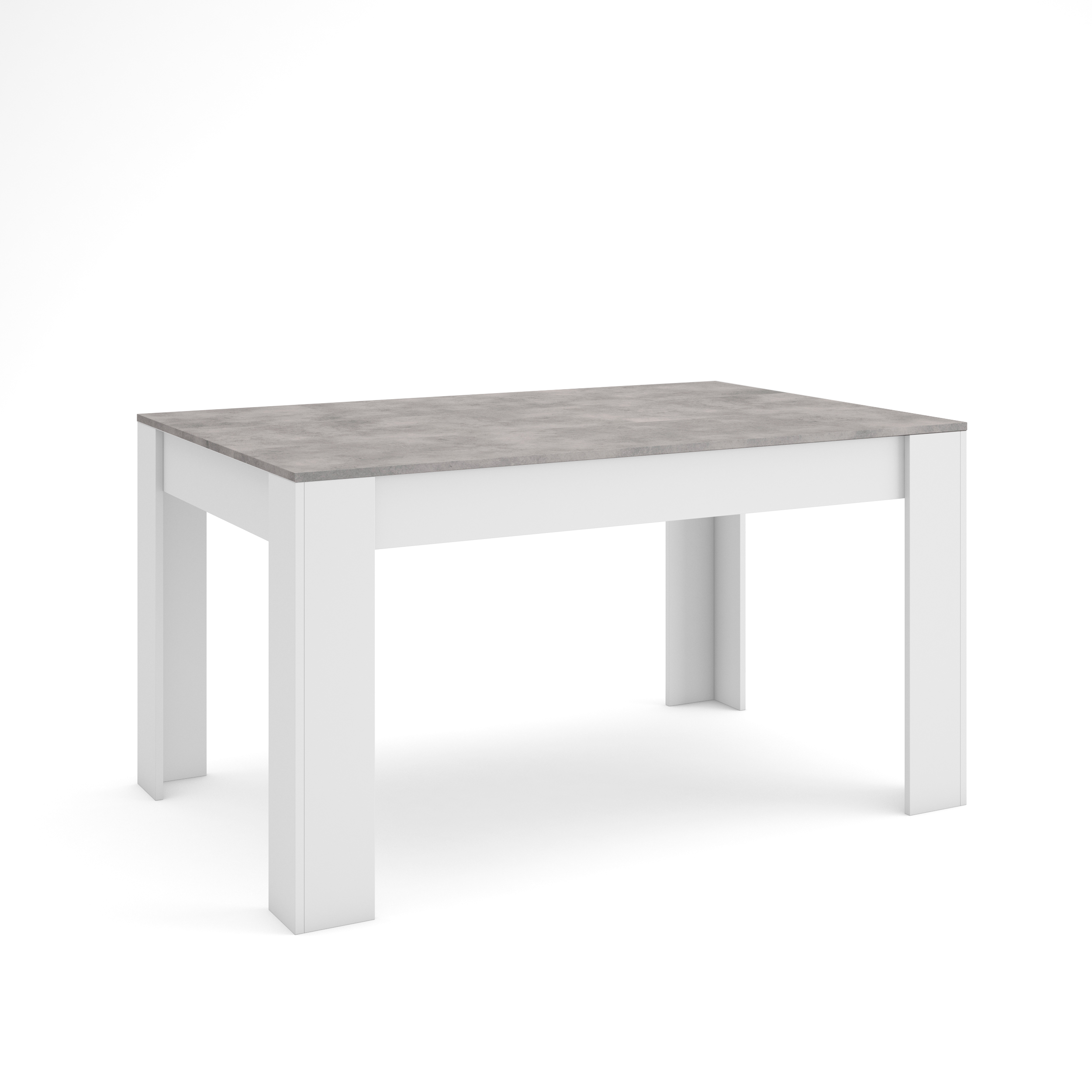 Skraut Home, Mesa Comedor, Mesa Fija Cocina y Salón, 140x90x76cm, Para 6 comensales, Muebles Comedor, Estilo Moderno