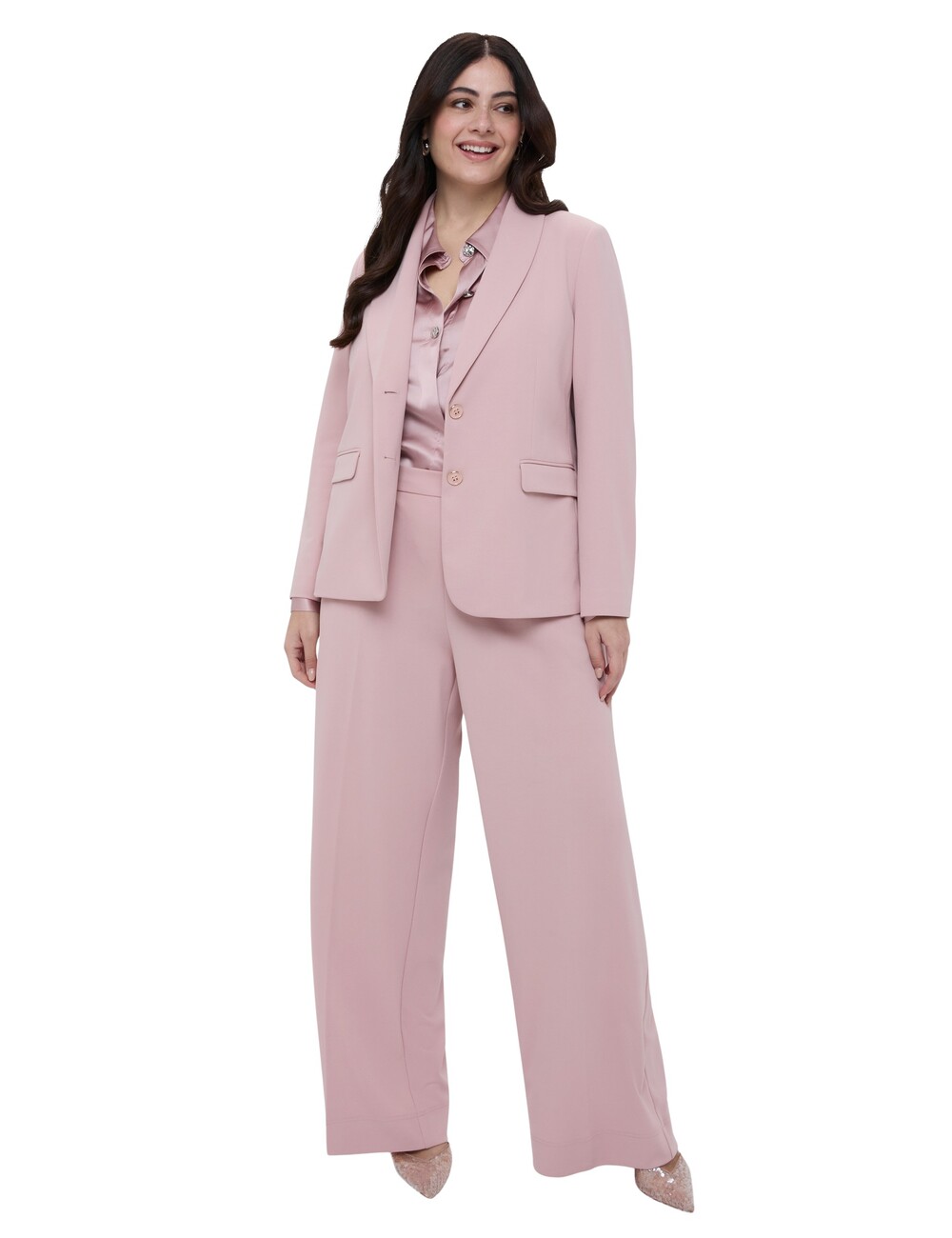 Fiorella Rubino - Pantalones Wide Leg en tejido stretch