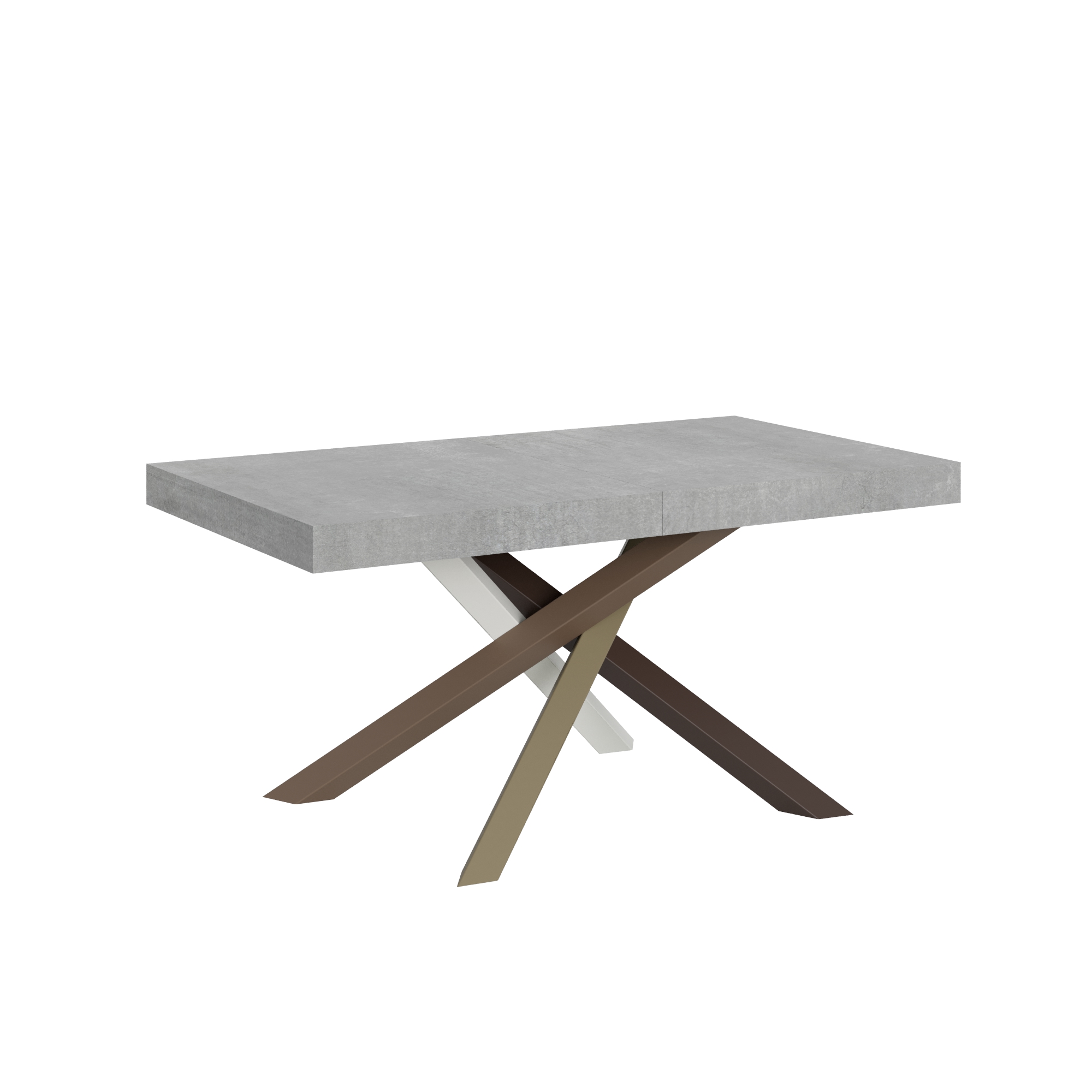 Mesa extensible 90x160/420 cm Volantis Estructura de cemento 4/C - Itamoby